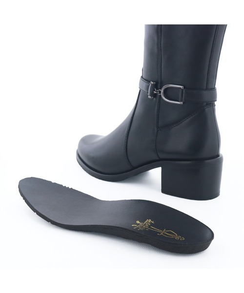 あしながおじさん（アシナガオジサン）の「防滑｜ストレッチロングブーツ　2810603（ブーツ・レディース・ダークブラウン/ブラック・22.5cm/23cm/23.5cm/24cm/24.5cm）」の15枚目の写真