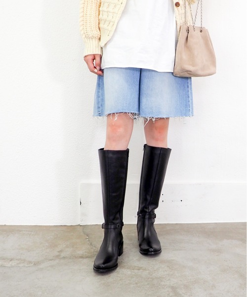 あしながおじさん（アシナガオジサン）の「防滑｜ストレッチロングブーツ　2810603（ブーツ・レディース・ダークブラウン/ブラック・22.5cm/23cm/23.5cm/24cm/24.5cm）」の21枚目の写真