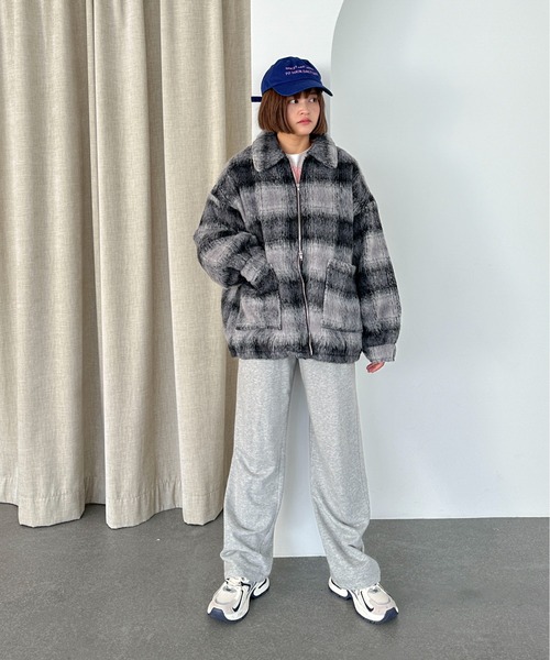 セール】シャギーダブルジップボリュームブルゾン（ブルゾン）｜PILIT