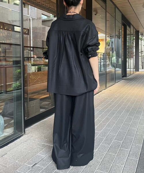 IENA LA BOUCLE(イエナラブークル)の「IENA LA BOUCLE ウールジャージスキッパーシャツ(シャツ/ブラウス・レディース・グレー/ブラック・FREE)」の16枚目の写真