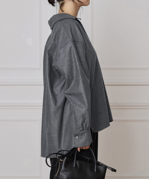 IENA LA BOUCLE(イエナラブークル)の「IENA LA BOUCLE ウールジャージスキッパーシャツ(シャツ/ブラウス・レディース・グレー/ブラック・FREE)」の20枚目の写真