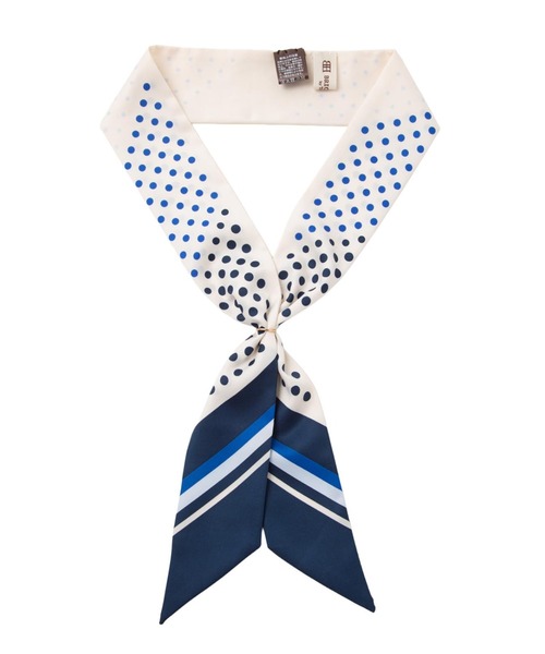 TOKYO SHIRTS(トウキョウシャツ)の「リング付き プリントスカーフ(バンダナ/スカーフ・レディース・パープル/ネイビー/ピンク/ブルー/ブラック・FREE)」の4枚目の写真