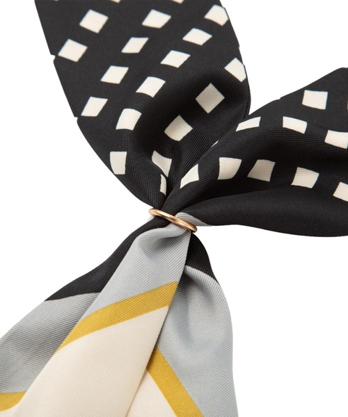 TOKYO SHIRTS(トウキョウシャツ)の「リング付き プリントスカーフ(バンダナ/スカーフ・レディース・パープル/ネイビー/ピンク/ブルー/ブラック・FREE)」の8枚目の写真