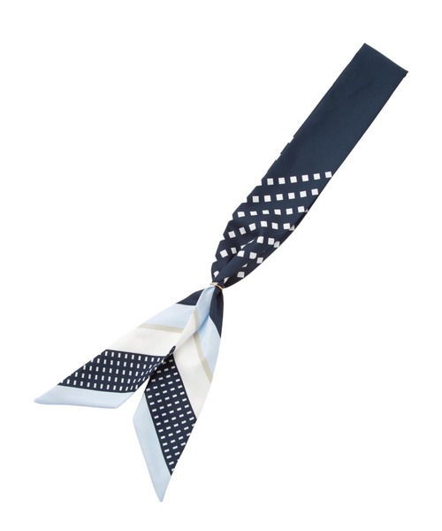 TOKYO SHIRTS(トウキョウシャツ)の「リング付き プリントスカーフ(バンダナ/スカーフ・レディース・パープル/ネイビー/ピンク/ブルー/ブラック・FREE)」の11枚目の写真