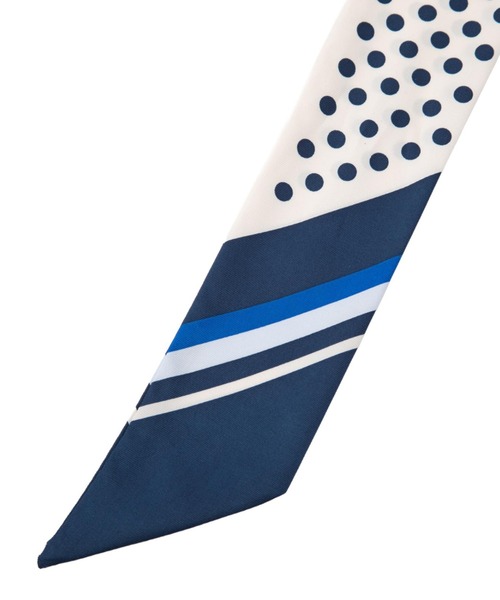 TOKYO SHIRTS(トウキョウシャツ)の「リング付き プリントスカーフ(バンダナ/スカーフ・レディース・パープル/ネイビー/ピンク/ブルー/ブラック・FREE)」の17枚目の写真