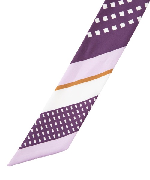 TOKYO SHIRTS(トウキョウシャツ)の「リング付き プリントスカーフ(バンダナ/スカーフ・レディース・パープル/ネイビー/ピンク/ブルー/ブラック・FREE)」の21枚目の写真