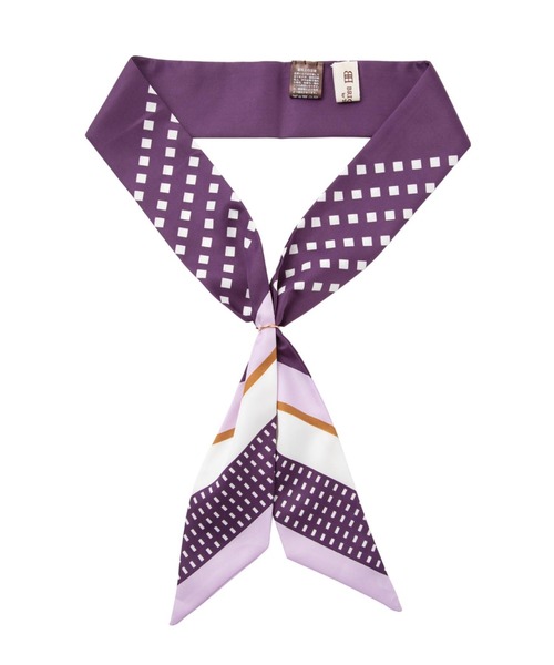 TOKYO SHIRTS(トウキョウシャツ)の「リング付き プリントスカーフ(バンダナ/スカーフ・レディース・パープル/ネイビー/ピンク/ブルー/ブラック・FREE)」の18枚目の写真