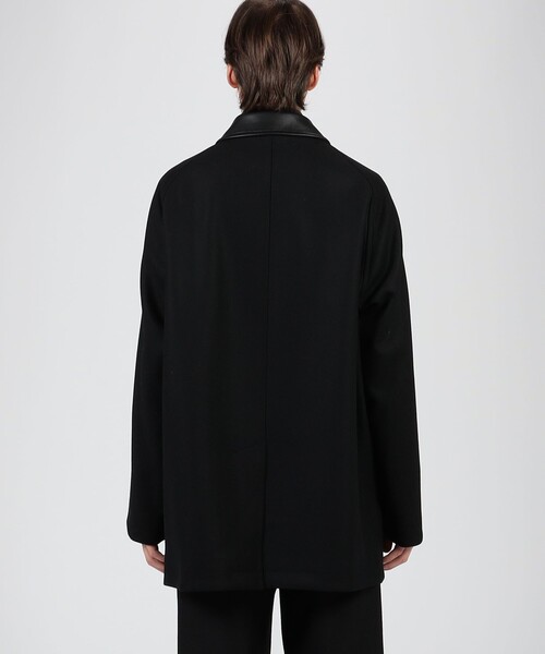 Super120's ライトメルトン バルカマンコート（ステンカラーコート