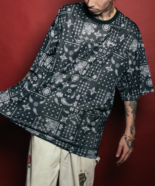 Subciety(サブサエティ)の「Foot ball shirt(Tシャツ/カットソー・メンズ・ブラック/マルチ/カモフラージュ・SMALL/MEDIUM/LARGE/X-LARGE)」の14枚目の写真