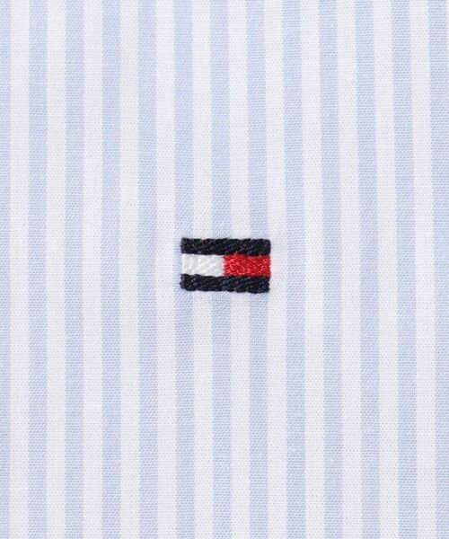TOMMY HILFIGER(トミーヒルフィガー)の「ストレッチポプリンストライプシャツ(シャツ/ブラウス・メンズ・グリーン/ネイビー・40inch/38inch)」の7枚目の写真
