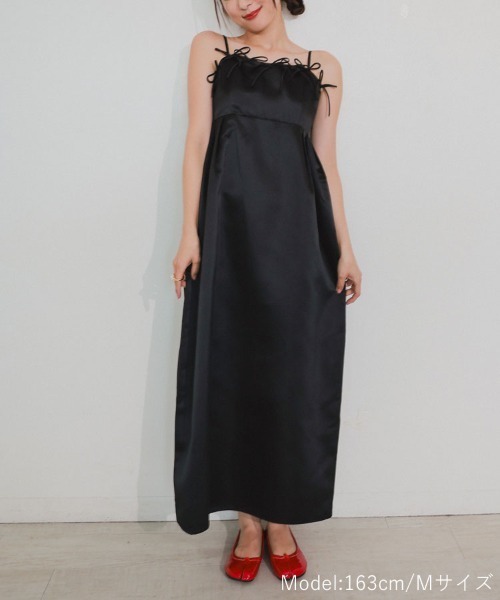 DONOBAN(ドノバン)の「【ANDRESD】ribbons puffy volume dress セレモニー 結婚式 二次会 同窓会 成人式 入学式 卒業式 お呼ばれ パーティードレス オケージョンドレス(ドレス・レディース・ブラック/ネイビー・S/M/L)」の21枚目の写真