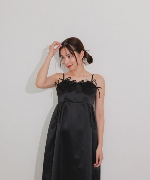 DONOBAN(ドノバン)の「【ANDRESD】ribbons puffy volume dress セレモニー 結婚式 二次会 同窓会 成人式 入学式 卒業式 お呼ばれ パーティードレス オケージョンドレス(ドレス・レディース・ブラック/ネイビー・S/M/L)」の22枚目の写真