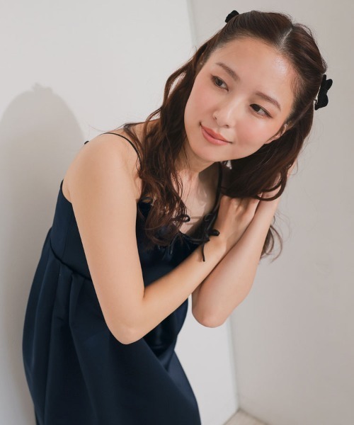 DONOBAN(ドノバン)の「【ANDRESD】ribbons puffy volume dress セレモニー 結婚式 二次会 同窓会 成人式 入学式 卒業式 お呼ばれ パーティードレス オケージョンドレス(ドレス・レディース・ブラック/ネイビー・S/M/L)」の16枚目の写真