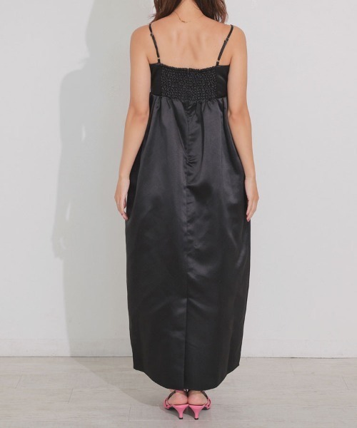 DONOBAN(ドノバン)の「【ANDRESD】ribbons puffy volume dress セレモニー 結婚式 二次会 同窓会 成人式 入学式 卒業式 お呼ばれ パーティードレス オケージョンドレス(ドレス・レディース・ブラック/ネイビー・S/M/L)」の11枚目の写真