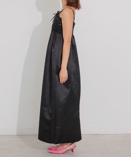 DONOBAN(ドノバン)の「【ANDRESD】ribbons puffy volume dress セレモニー 結婚式 二次会 同窓会 成人式 入学式 卒業式 お呼ばれ パーティードレス オケージョンドレス(ドレス・レディース・ブラック/ネイビー・S/M/L)」の12枚目の写真