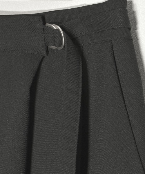 Reurie'（レウリィ）の「ベルトスラックス(chihiro select) / ロング丈 ワイドパンツ センタープレス きれいめ シンプル 大人カジュアル オフィスカジュアル ノームコア（スラックス・レディース・グレー/ブラック・MEDIUM/SMALL）」の19枚目の写真