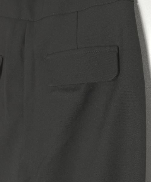 Reurie'（レウリィ）の「ベルトスラックス(chihiro select) / ロング丈 ワイドパンツ センタープレス きれいめ シンプル 大人カジュアル オフィスカジュアル ノームコア（スラックス・レディース・グレー/ブラック・MEDIUM/SMALL）」の20枚目の写真