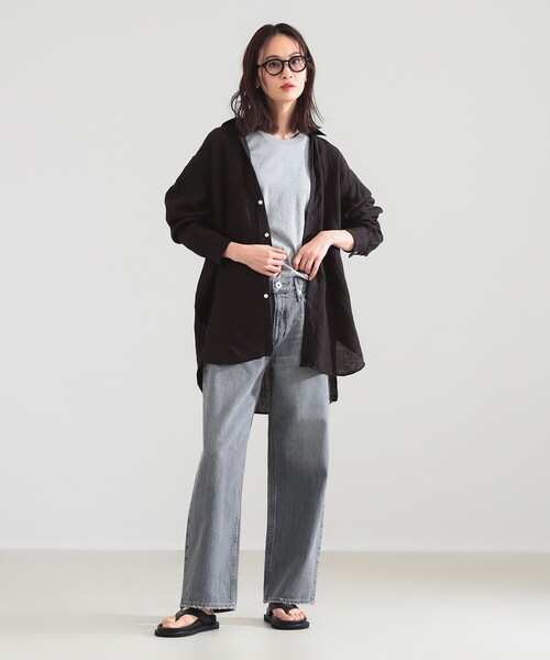 Demi-Luxe BEAMS(デミルクス ビームス)の「【手洗い可】:colon / リネンシャツ(シャツ/ブラウス・レディース・ベージュ/ホワイト/ブラック・ONE SIZE)」の10枚目の写真
