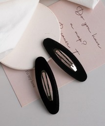 Bambin | 【 Bambin / ボンバン 】 ベロア調 シンプル パッチン ヘアピン ≪2個セット≫(ヘアピン)