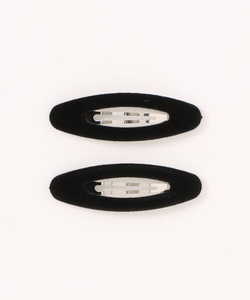 Bambin（ボンバン）の「【 Bambin / ボンバン 】 ベロア調 シンプル パッチン ヘアピン ≪2個セット≫（ヘアピン・キッズ・ブラック/レッド/ブラック系その他/レッド系その他・FREE）」の11枚目の写真