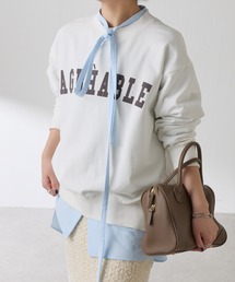 COLLAGE GALLARDAGALANTE | バックファスナーロゴスウェット(スウェット)