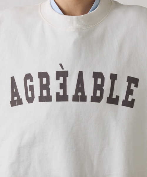 COLLAGE GALLARDAGALANTE（コラージュガリャルダガランテ）の「バックファスナーロゴスウェット（スウェット・レディース・オフホワイト/チャコールグレー・FREE）」の22枚目の写真