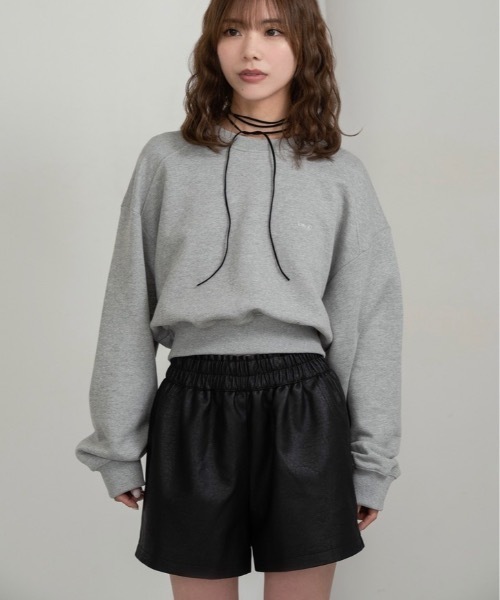 I_am（アイアム）の「smooth flow short culottes【I_am × kimina】 / スムースフロウショートキュロット（その他パンツ・レディース・ブラック/ダークブラウン・FREE）」の3枚目の写真