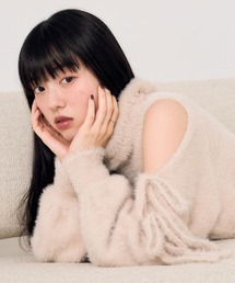 シャギータートルリボンニット 625441