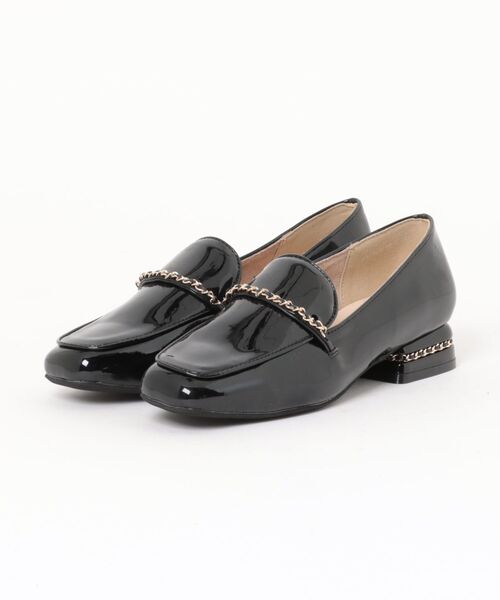 Bridget Birkin(ブリジットバーキン)の「【Bridget Birkin】パールヒールチェーンシューズ(51630B)(ローファー・レディース・ブラック系その他/ベージュ系その他/ブラック系その他2・22.5/23/24)」の1枚目の写真