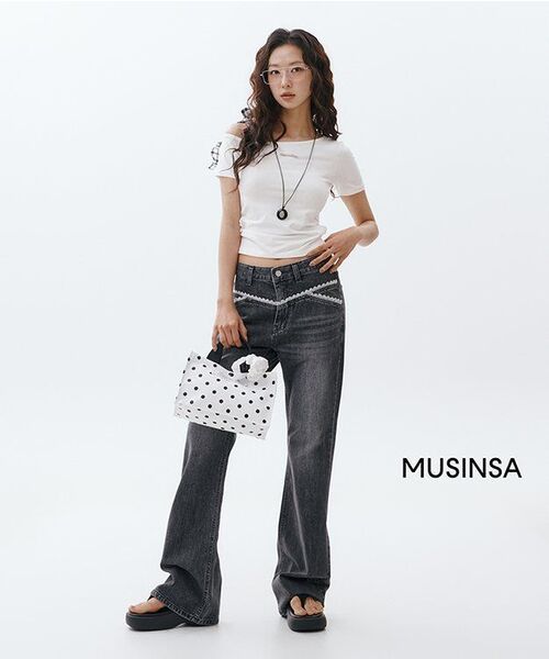 Midnight Move（ミッドナイトムーブ）の「lace bt pants (black)（デニムパンツ・レディース・その他・SMALL/MEDIUM）」の8枚目の写真