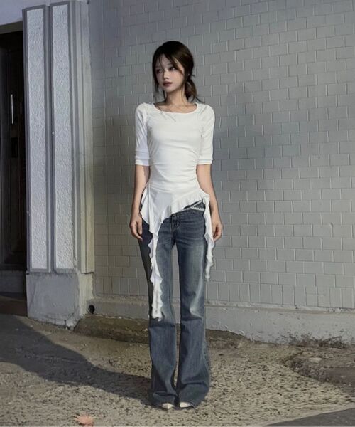 Midnight Move（ミッドナイトムーブ）の「lace bt pants (black)（デニムパンツ・レディース・その他・SMALL/MEDIUM）」の10枚目の写真