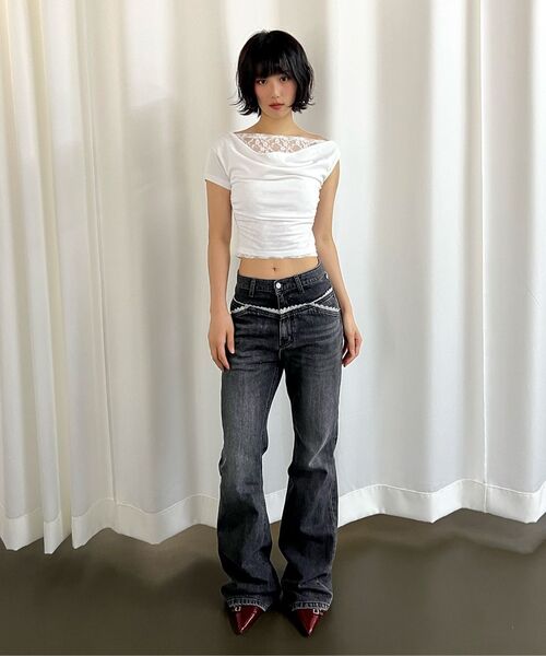 Midnight Move（ミッドナイトムーブ）の「lace bt pants (black)（デニムパンツ・レディース・その他・SMALL/MEDIUM）」の11枚目の写真