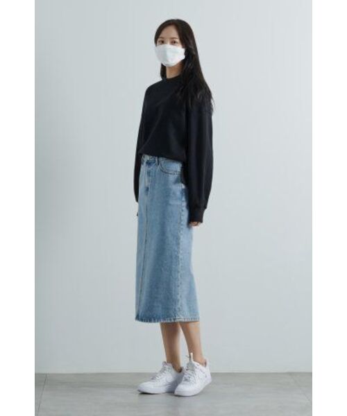 MUSINSA STANDARD WOMAN(ムシンサスタンダードウーマン)の「レディースデニムミディスカート【ライトインディゴ】(スカート・レディース・その他・SMALL/MEDIUM/LARGE/X-SMALL)」の20枚目の写真