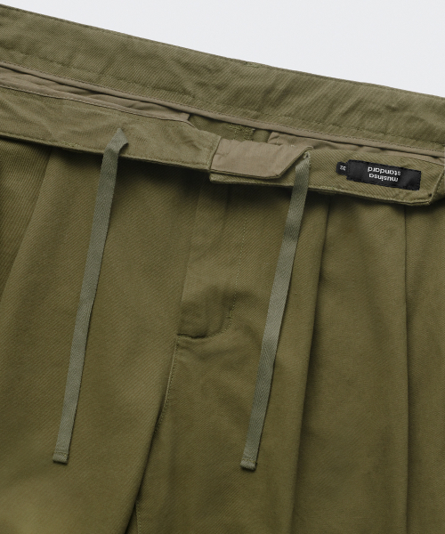 MUSINSA STANDARD（ムシンサスタンダード）の「コットンワイドバルーンパンツ[オリーブグリーン]（その他パンツ・メンズ・その他・42/26/27/28/29/30/31/32/33/34/36/38/40）」の7枚目の写真