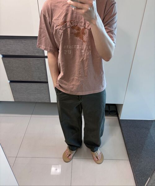 MUSINSA STANDARD（ムシンサスタンダード）の「コットンワイドバルーンパンツ[オリーブグリーン]（その他パンツ・メンズ・その他・42/26/27/28/29/30/31/32/33/34/36/38/40）」の3枚目の写真