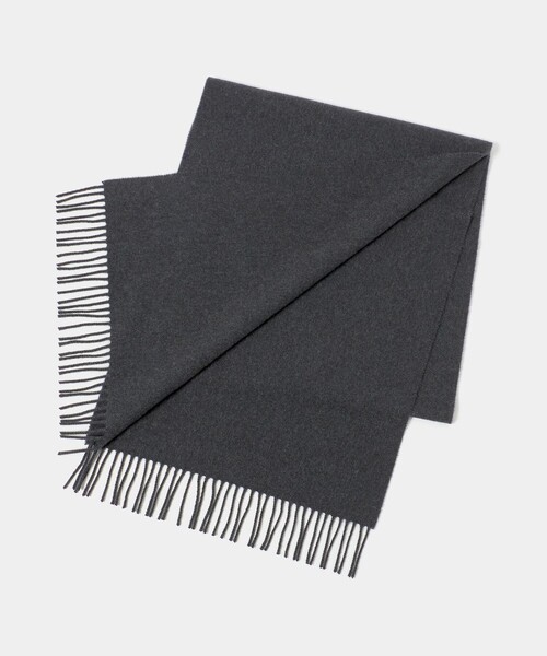 Johnstons of Elgin（ジョンストンズオブエルガン）の「【別注】＜Johnstons of Elgin＞2PLY ソリッド カシミヤマフラー（マフラー・メンズ・ダークオレンジ/ブラック/ダークブラウン/ダークグレー・FREE）」の3枚目の写真