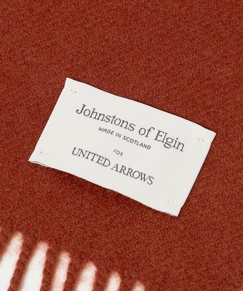Johnstons of Elgin（ジョンストンズオブエルガン）の「【別注】＜Johnstons of Elgin＞2PLY ソリッド カシミヤマフラー（マフラー・メンズ・ダークオレンジ/ブラック/ダークブラウン/ダークグレー・FREE）」の7枚目の写真