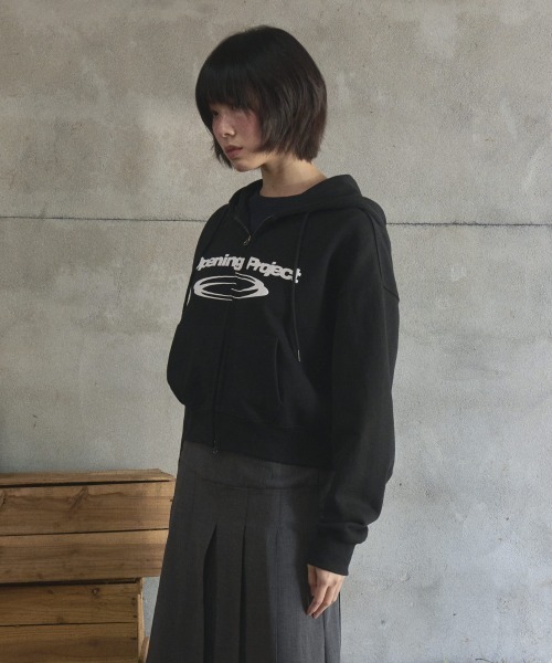 Opening Project(オープニングプロジェクト)の「w Identity Hoodie Zip-up / ダブルアイデンティティ ダブルジップフーディー(パーカー・レディース・ブラック/オートミール・S/M)」の8枚目の写真
