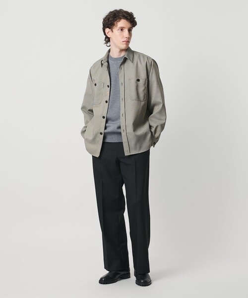 UNITED ARROWS（ユナイテッドアローズ）の「セーラーサージ ワイドストレート スラックス（スラックス・メンズ・ブラック/モカ・M/XL/L/S）」の4枚目の写真
