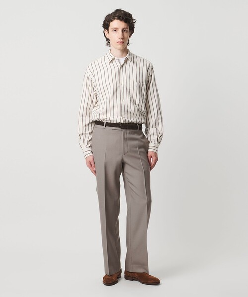 UNITED ARROWS（ユナイテッドアローズ）の「セーラーサージ ワイドストレート スラックス（スラックス・メンズ・ブラック/モカ・M/XL/L/S）」の6枚目の写真