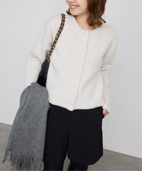 SLOBE IENA（スローブイエナ）の「《追加》ウォッシャブルファーリーダブルフェイスカーディガン（カーディガン/ボレロ・レディース・サックスブルー/アイボリー/ネイビー・FREE）」の18枚目の写真