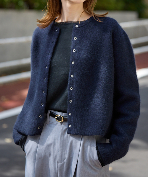 Vale forever カーディガン FOREVER21（フォーエバー21） 薄手 ニット カーディガン 無地 Vネック