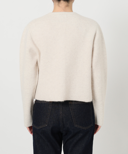 追加》ウォッシャブルファーリーダブルフェイスカーディガン