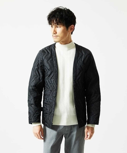 MK MICHEL KLEIN HOMME （エムケーミッシェルクランオム）の「【４サイズ/中綿ライナー付/３WAY】フード付きコート / 千鳥柄（モッズコート・メンズ・チャコールグレー・46/48/51）」の21枚目の写真