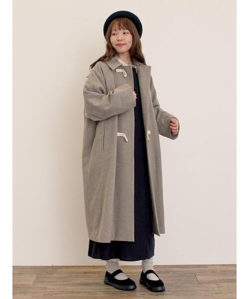 Samansa Mos2（サマンサ モスモス）の「[タスマニアウール]2WAY襟ロングコート（その他アウター・レディース・ボルドー/ベージュ/ブラック/ブルー・F）」の2枚目の写真