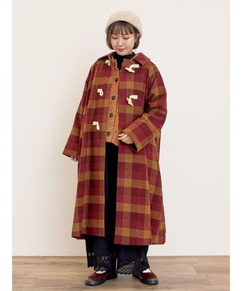 Samansa Mos2（サマンサ モスモス）の「[タスマニアウール]2WAY襟ロングコート（その他アウター・レディース・ボルドー/ベージュ/ブラック/ブルー・F）」の9枚目の写真