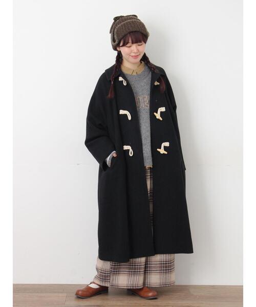 Samansa Mos2（サマンサ モスモス）の「[タスマニアウール]2WAY襟ロングコート（その他アウター・レディース・ボルドー/ベージュ/ブラック/ブルー・F）」の11枚目の写真