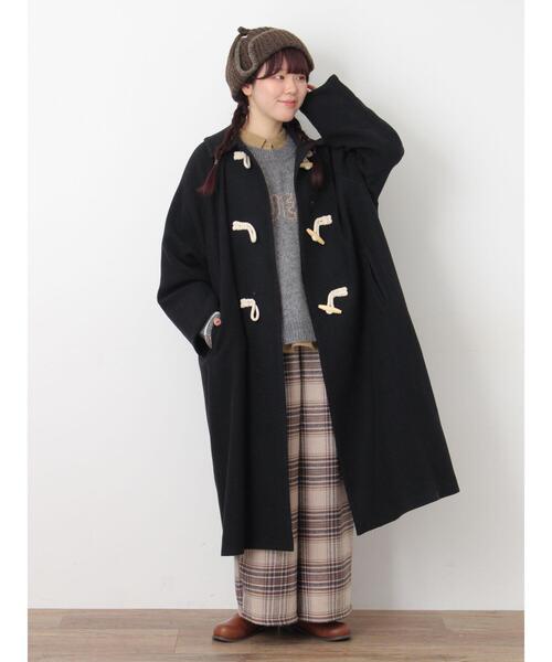 Samansa Mos2（サマンサ モスモス）の「[タスマニアウール]2WAY襟ロングコート（その他アウター・レディース・ボルドー/ベージュ/ブラック/ブルー・F）」の12枚目の写真