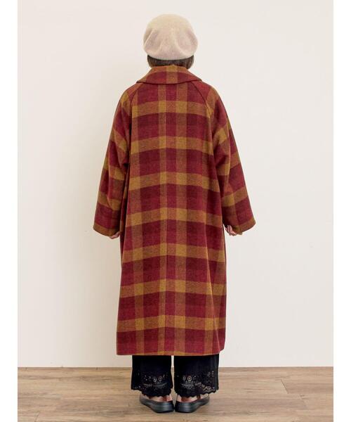 Samansa Mos2（サマンサ モスモス）の「[タスマニアウール]2WAY襟ロングコート（その他アウター・レディース・ボルドー/ベージュ/ブラック/ブルー・F）」の22枚目の写真