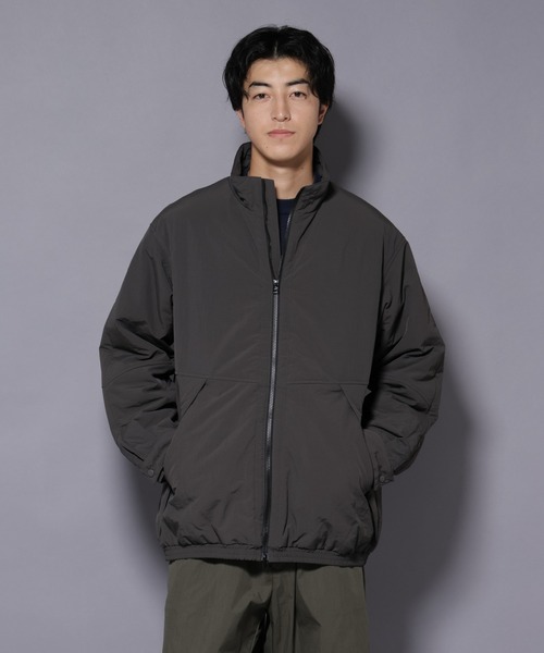 NANO universe（ナノユニバース）の「THERMOLITE(R)  スタンドZIPブルゾン（ブルゾン・メンズ・ブラック/ベージュ/チャコール・L/M）」の20枚目の写真